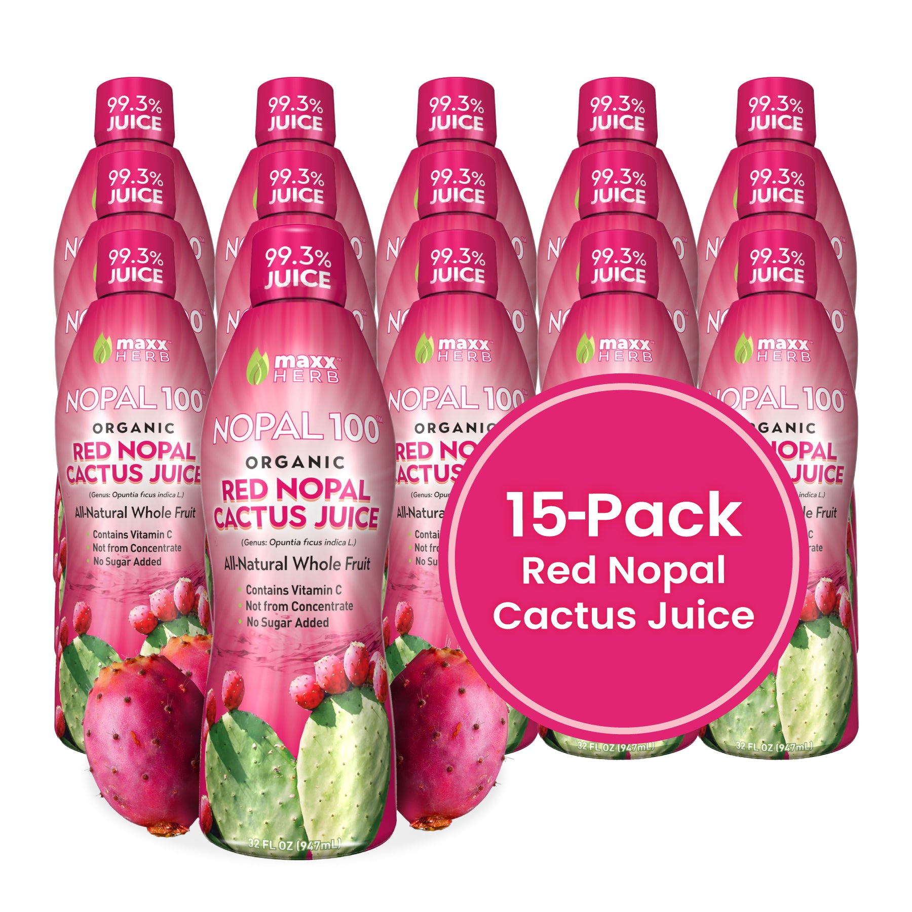Red Nopal Cactus Fruit Juice (Organic)