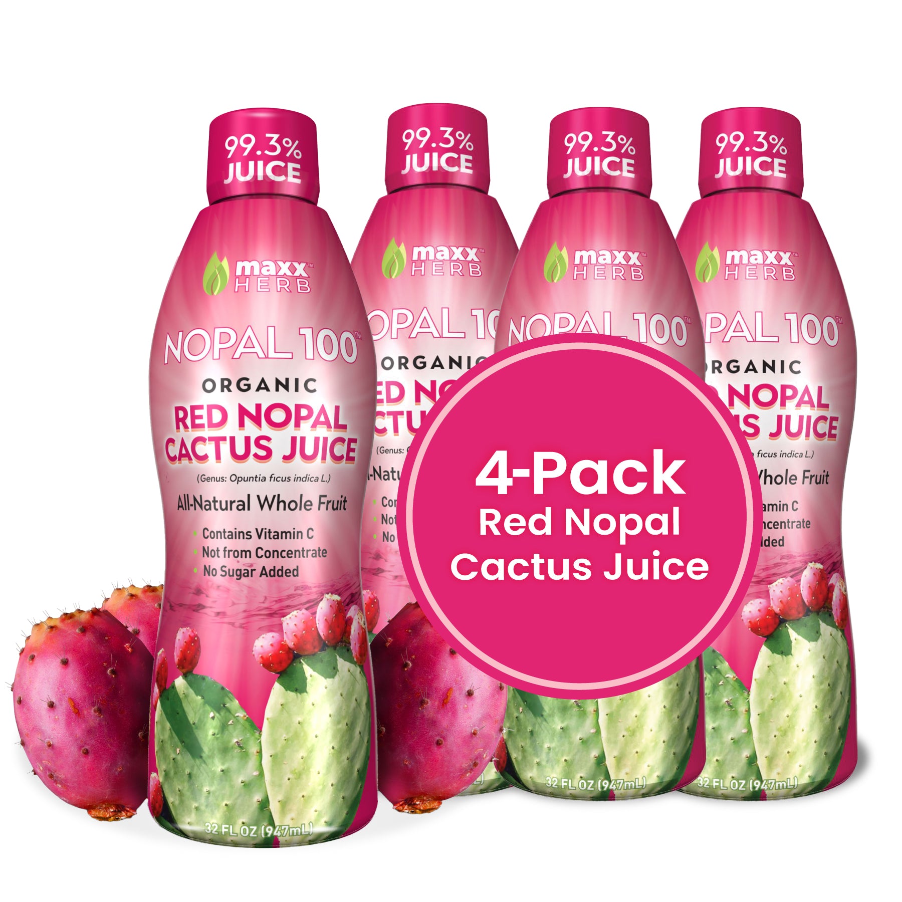Red Nopal Cactus Fruit Juice (Organic)