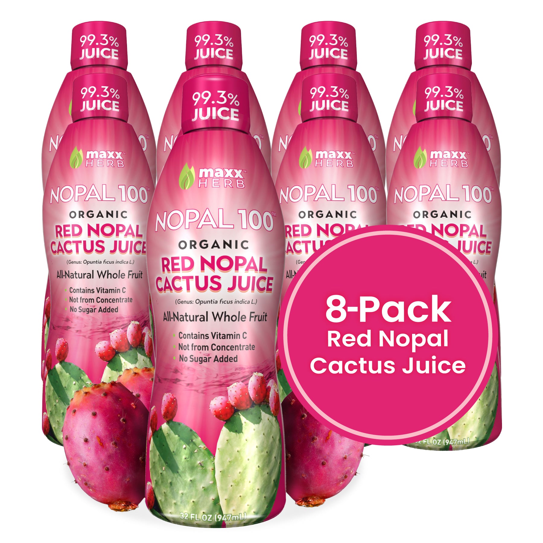 Red Nopal Cactus Fruit Juice (Organic)