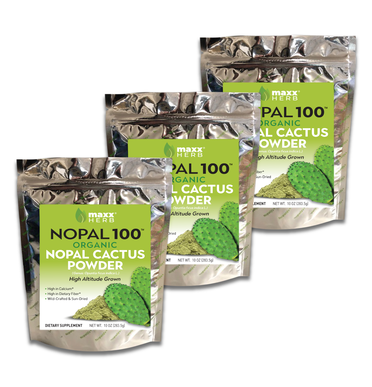 Green Nopal Cactus Leaf Powder (Organic)