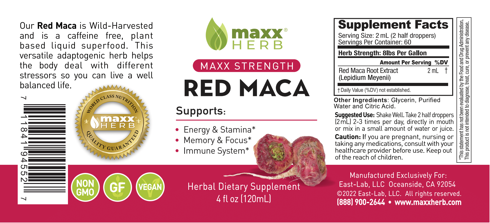 Red Maca Root Extract