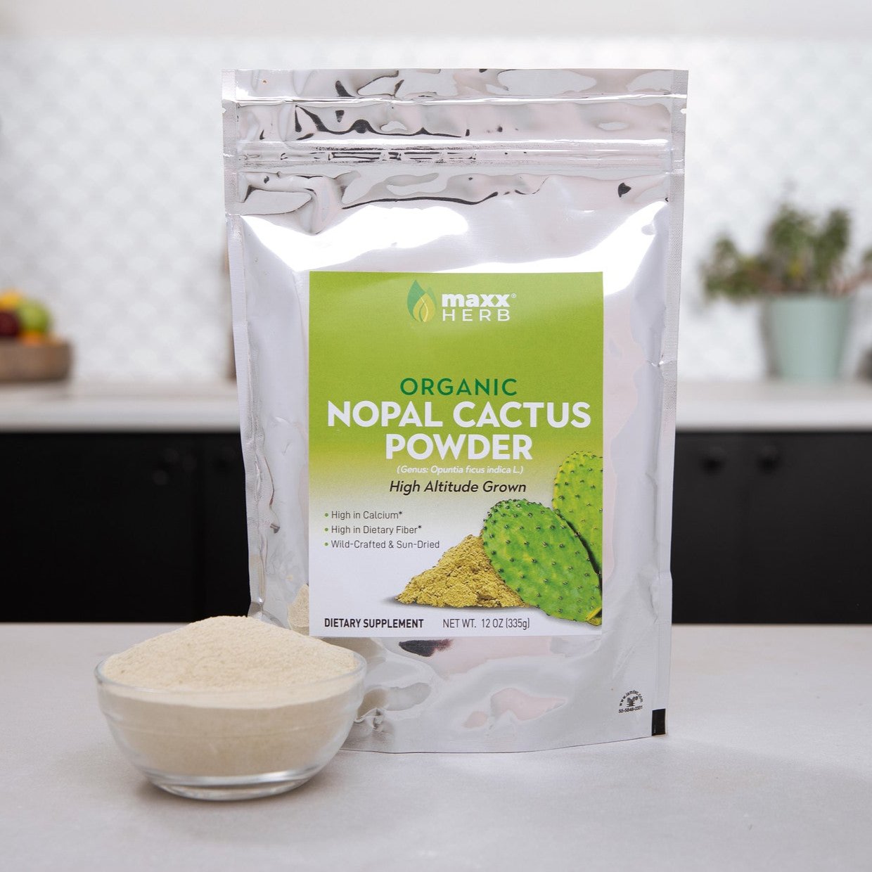 Green Nopal Cactus Leaf Powder (Organic)