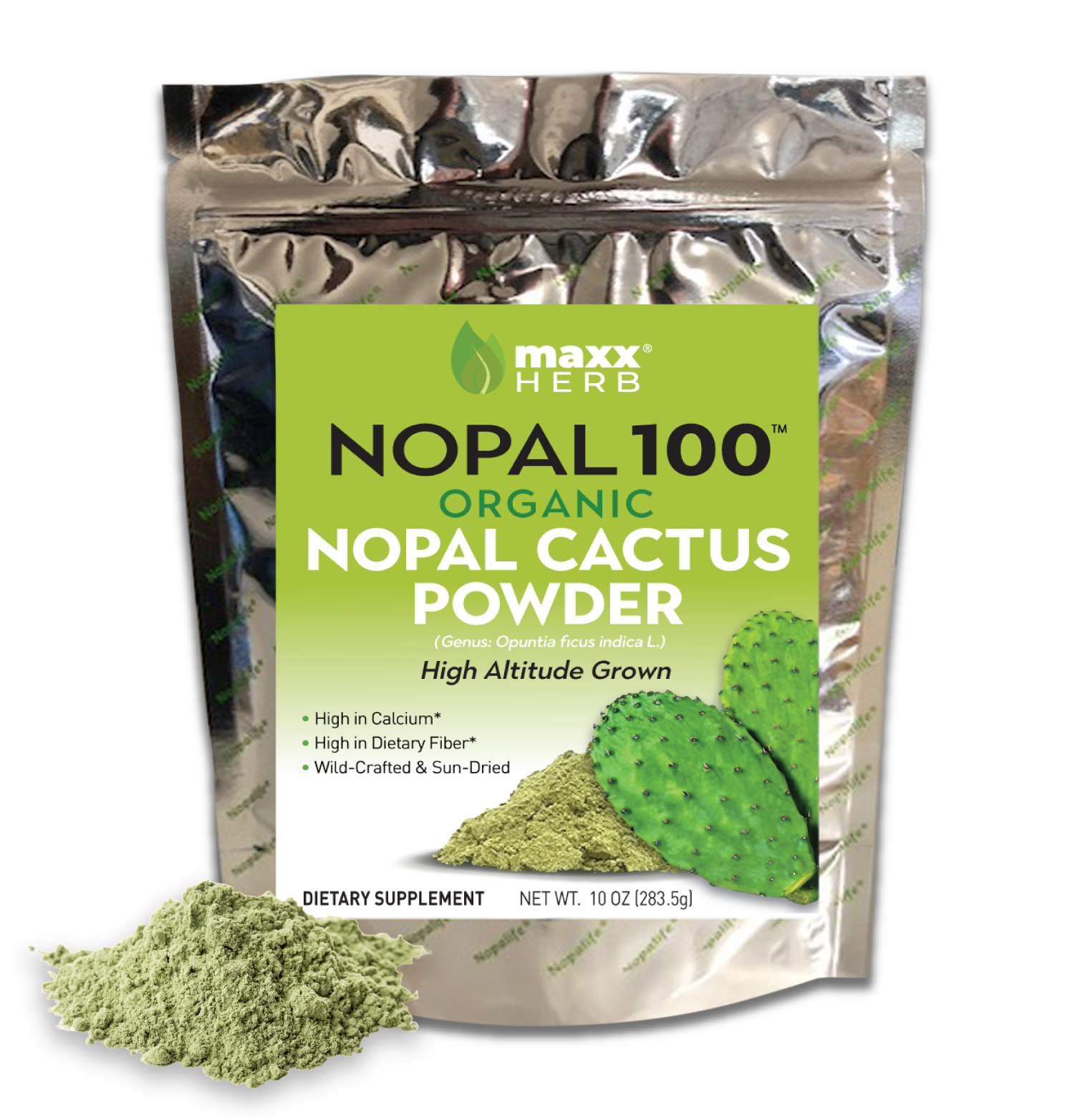 Green Nopal Cactus Leaf Powder (Organic)