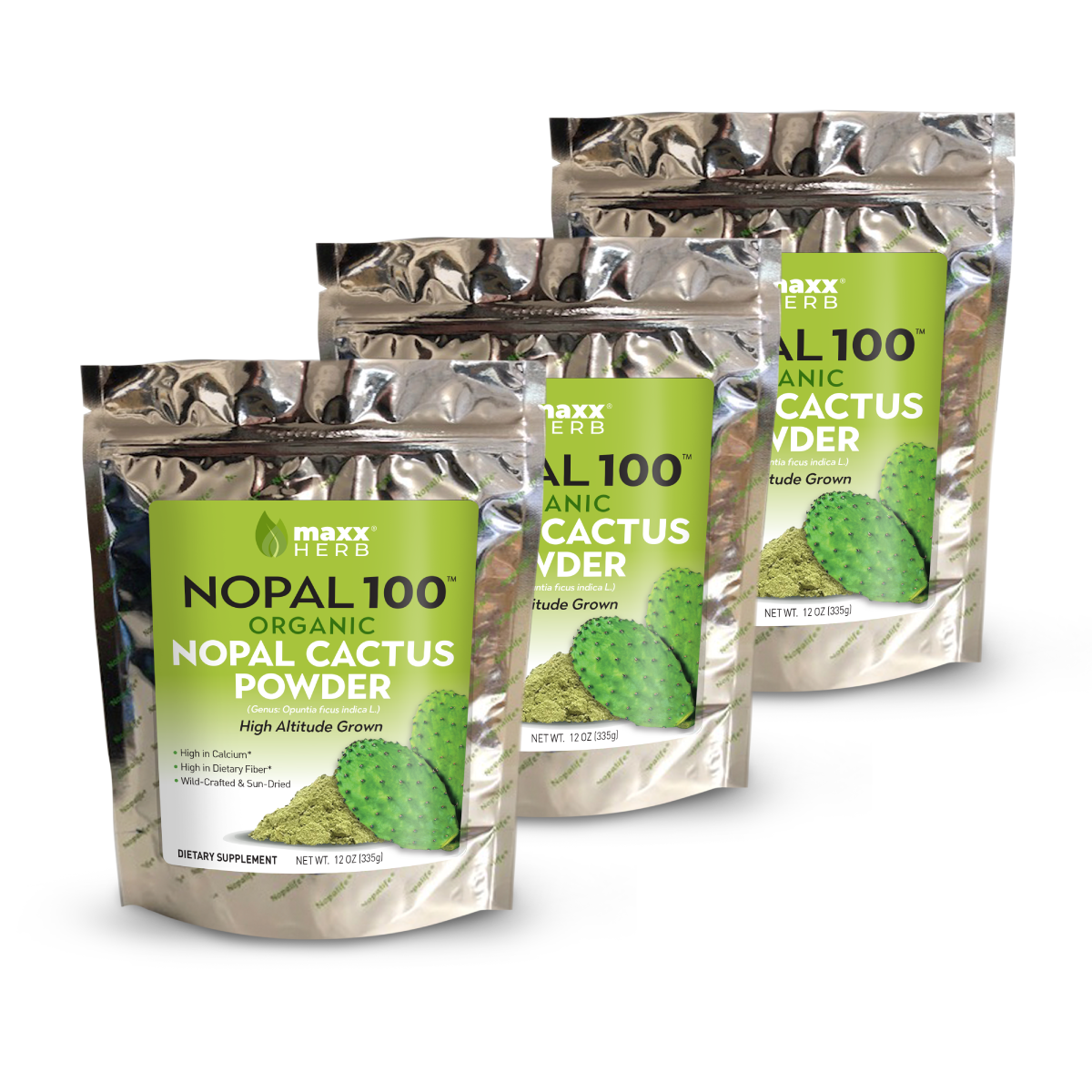 Green Nopal Cactus Leaf Powder (Organic) 12 Oz