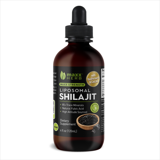 Shilajit - Liposomal Extract (With BioPerine & Cacao) - 4oz