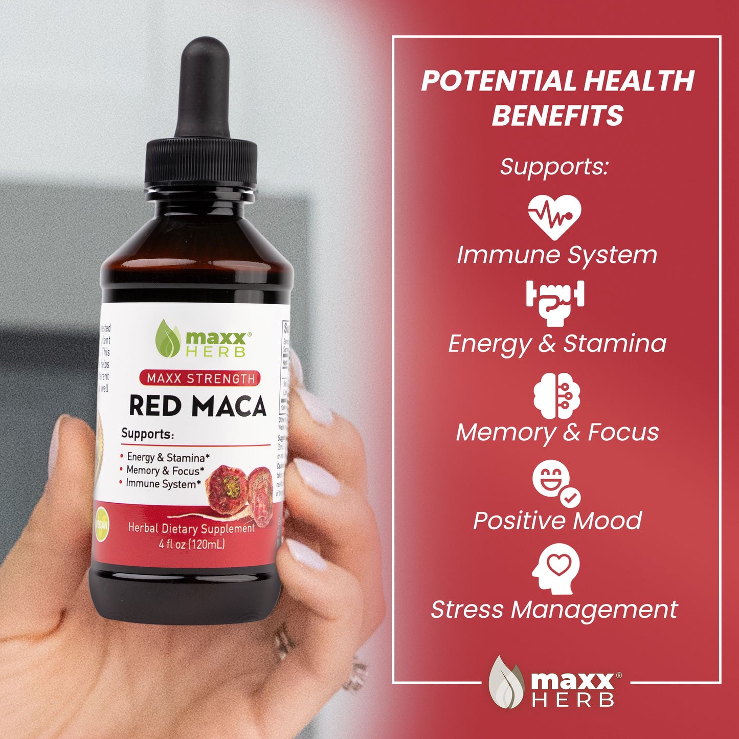 Red Maca Root Extract - 4oz (60 Servings)